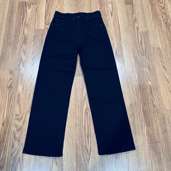 MOTHER Black The Rambler High Waist Ankle Straight Leg Jeans size 27 - Picture 5 of 7